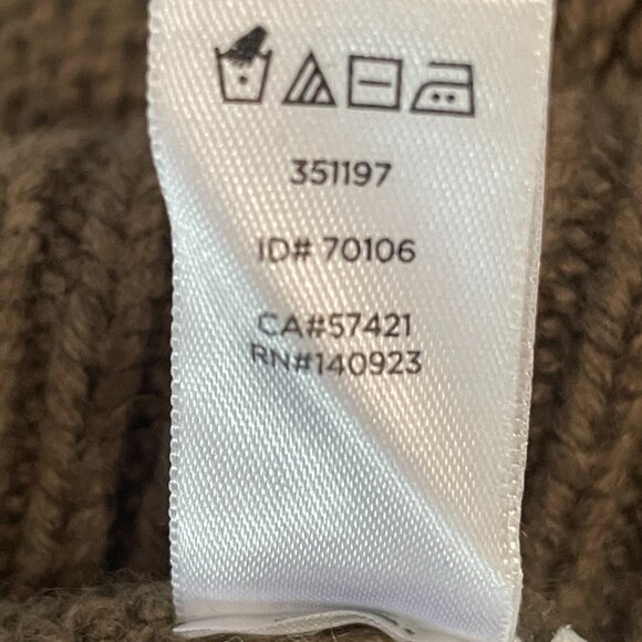 Loft Boatneck Cable Knit Sweater in Olive Green, Size Medium, 351197 - Picture 4 of 6